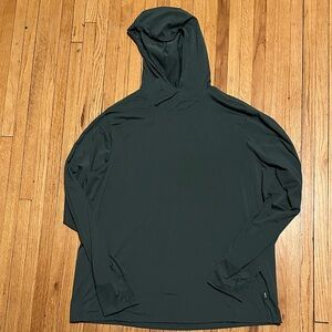 REI Men's Forest Green Sahara Shade Sun Lightweight Hoodie | XL